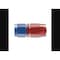 Aeroquip -8 AN Hose, Straight, Anodized, Red/Blue, Aluminum FCM1013 - alternate 5